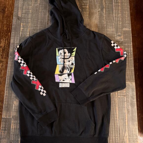 Hunter X Hunter Black Hoodie Sweatshirt Size XL - Picture 1 of 4